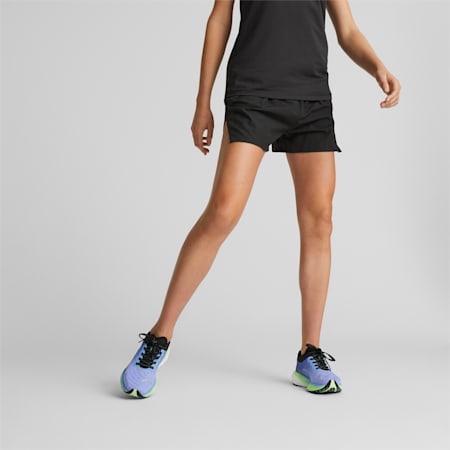 RUN ULTRAWEAVE Split Running Shorts Women, PUMA Black, small