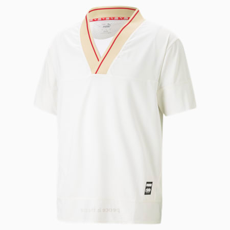T-shirt de running PUMA x CIELE, Frosted Ivory-Granola, small