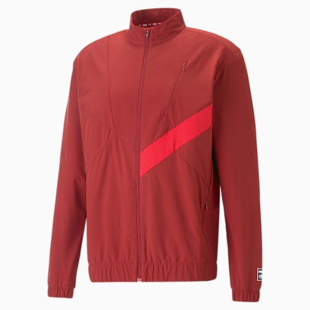 PUMA x CIELE Unisex Running Tracksuit Jacket, Intense Red, small-AUS