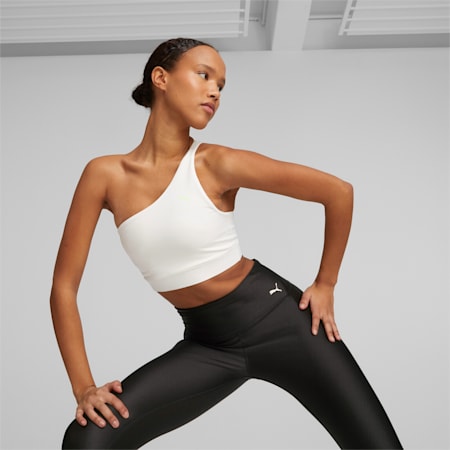 PUMA x OLIVIA AMATO Mid-Impact Bra Women, Frosted Ivory, small-AUS