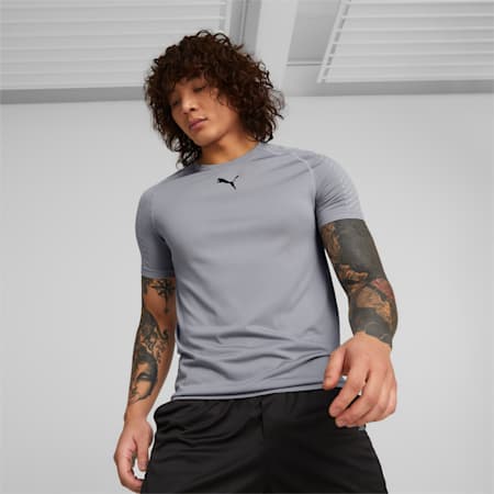 Train FormKnit Men's Seamless Training Tee, Medium Gray Heather, small-AUS