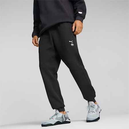 PUMA x ALEX TOUSSAINT Sweatpants Men, PUMA Black, small-SEA