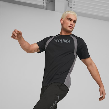 PUMA Fit Ultrabreathe Triblend Training Tee Men, PUMA Black, small