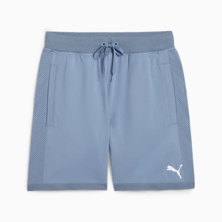 Formknit Men's Seamless 7" Training Shorts, Zen Blue, small