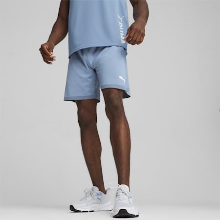 Formknit Men's Seamless 7" Training Shorts, Zen Blue, small