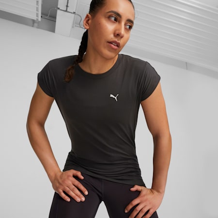 Camiseta de training Cloudspun Trend para mujer, PUMA Black, small