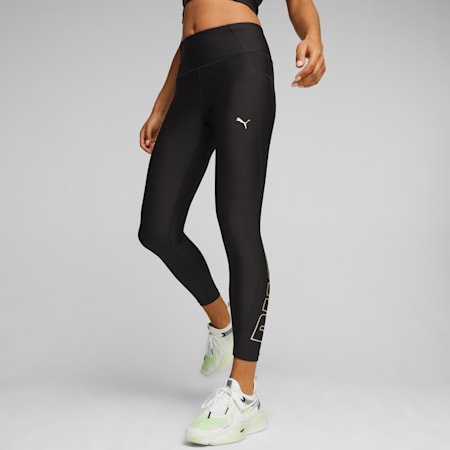 Puma black store and gold leggings
