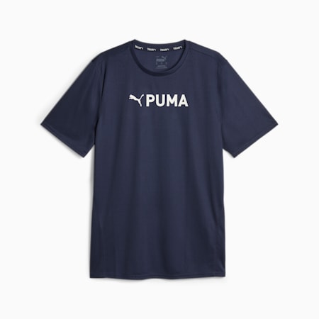 Puma Fit Ultrabreathe Tee, PUMA Navy, small-SEA