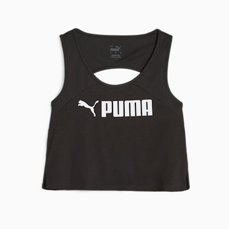 PUMA Fit Women's Training Skimmer Tank Top, PUMA Black, small-PHL