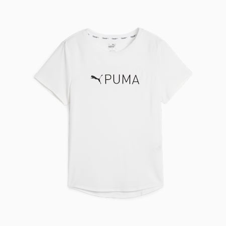 เสื้อยืดออกกำลังกายผู้หญิงที่ระบายอากาศได้ดีสุด ๆ PUMA FIT, PUMA White-SS24 Puma Black, small-THA
