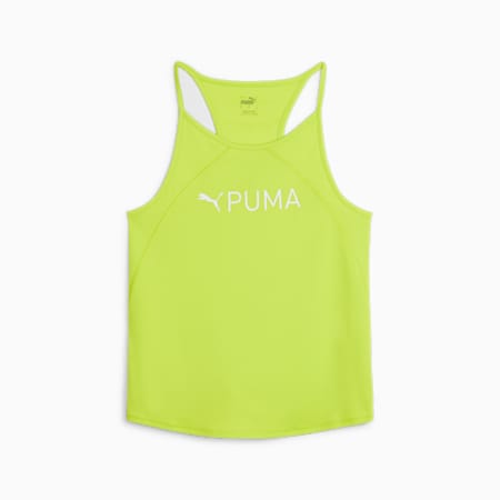 Camiseta de tirantes PUMA FIT Ultrabreathe para mujer, Lime Pow, small