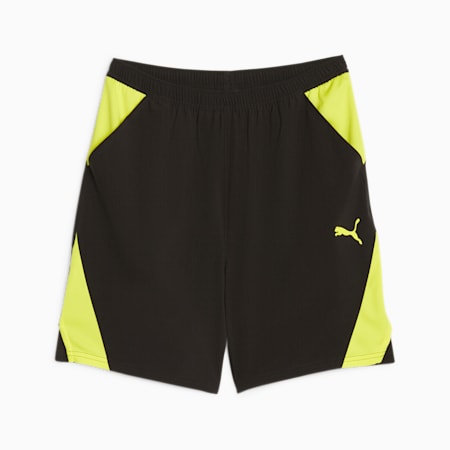 Shorts da training Ultrabreathe 7" intessuti da uomo, PUMA Black-Yellow Burst, small