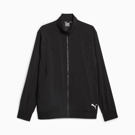 PUMA FIT Full-Zip Men's Woven Training Jacket, PUMA Black, small-AUS