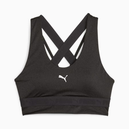 Puma gold logo cross online back bra