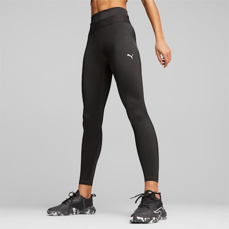 PUMA Strong Shine 7/8 Training Leggings Women, PUMA Black, small-PHL