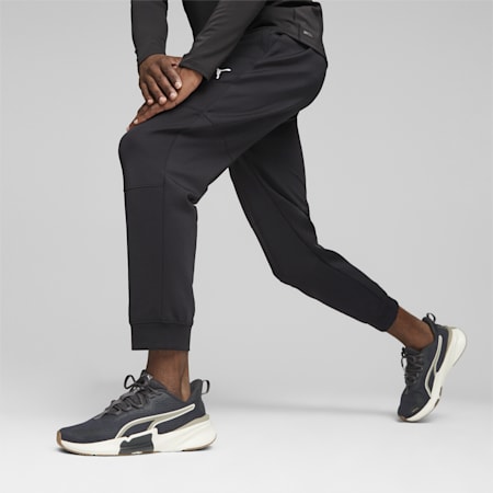 Pantaloni da jogging a maglia doppia PUMA Fit da uomo, PUMA Black, small