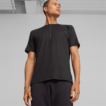 T-shirt de yoga Studio Yogini Lite Homme, PUMA Black, small
