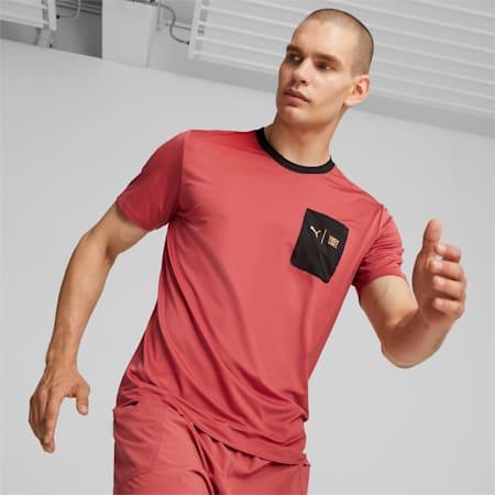 PUMA x FIRST MILE Men's Running Tee, Astro Red, small-PHL