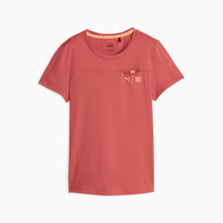 PUMA x First Mile Women's Running Tee, Astro Red, small-THA