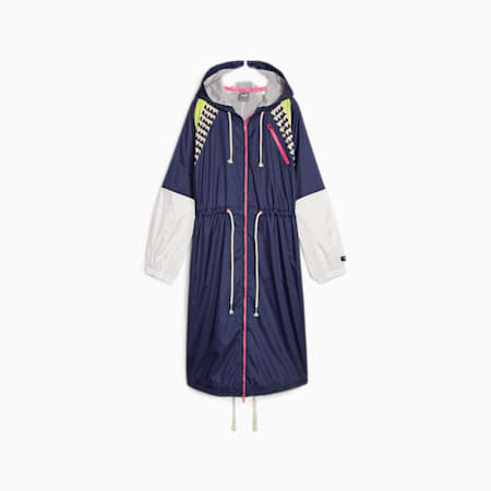 PUMA x lemlem Women's Training Anorak, PUMA Navy-Multi, small-AUS