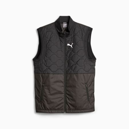 RUN CLOUDSPUN WRMLBL Men's Running Gilet, PUMA Black, small