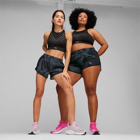 Favourite Velocity 3" Printed Woven Running Shorts Women, PUMA Black, small-THA