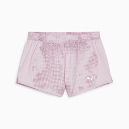 Shorts de running estampados Favourite Velocity para mujer, Grape Mist, small-PER
