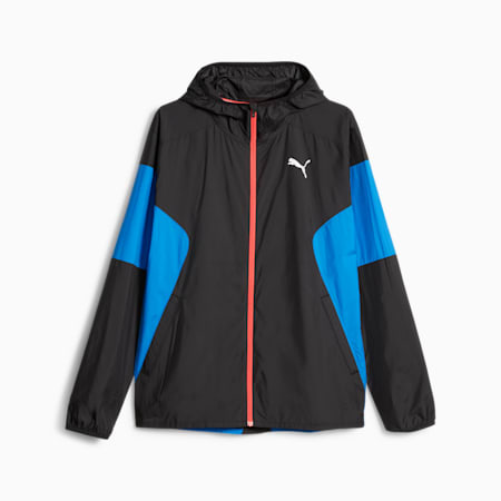 Lightweight Running Jacket Men, PUMA Black-Ultra Blue, small-SEA