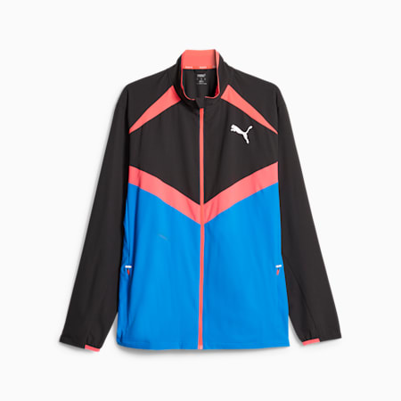 ULTRAWEAVE Men's Running Jacket, PUMA Black-Ultra Blue, small-SEA