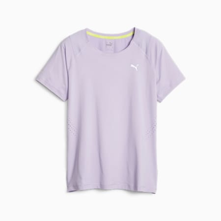 T-shirt da running RUN CLOUDSPUN da donna, Vivid Violet, small