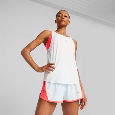 RUN CLOUDSPUN Women's Sleeveless Running Tank Top, PUMA White, small-SEA