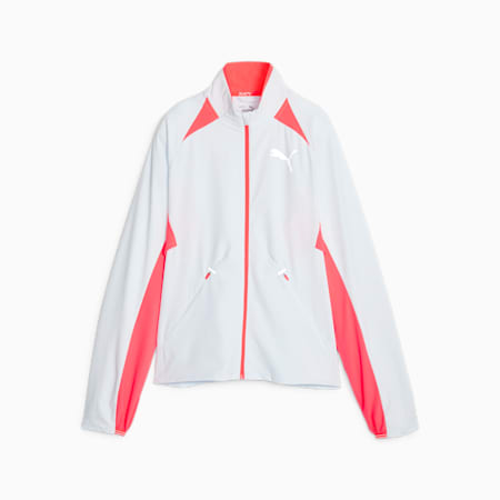 ULTRAWEAVE Women's Running Jacket, Icy Blue-Fire Orchid, small-IDN
