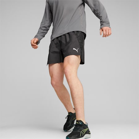 RUN PUMA Men's 5" Running Shorts, PUMA Black, small-AUS