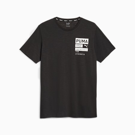 Men's Training Tee, PUMA Black, small-SEA