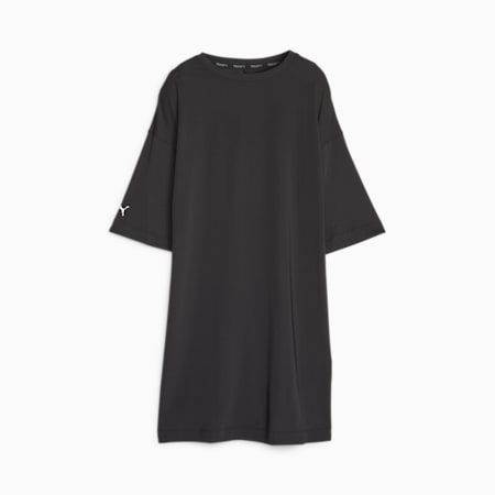 Modest Oversized Trainings-T-Shirt Damen, PUMA Black, small