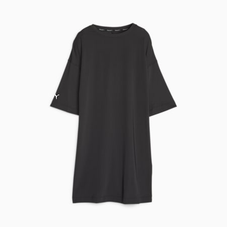 Modest Women's Oversized Training Tee, PUMA Black, small