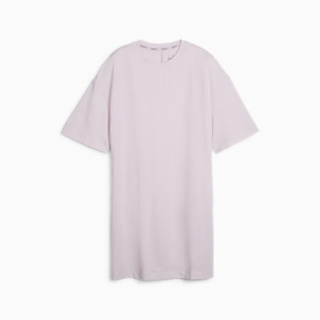 Modest Women's Oversized Training Tee, Grape Mist, small