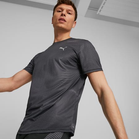 Run Favourite Men's Tee, PUMA Black, small-AUS