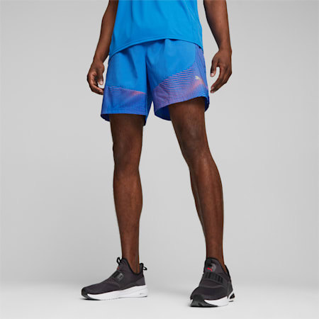 Run Favorite Velocity 7" Men's Running Shorts, Ultra Blue, small