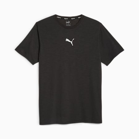 Men's Running Graphic Tee, PUMA Black-Q3 Graphic, small-SEA