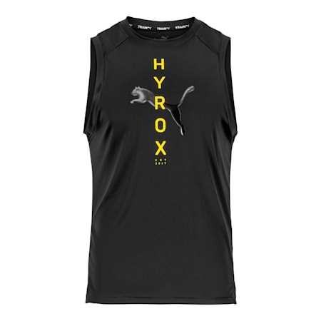 HYROX x PUMA Fit Training Tank Top Men, PUMA Black, small-AUS