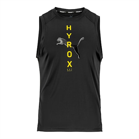 Męska koszulka treningowa bez rękawów HYROX PUMA Fit, PUMA Black, small