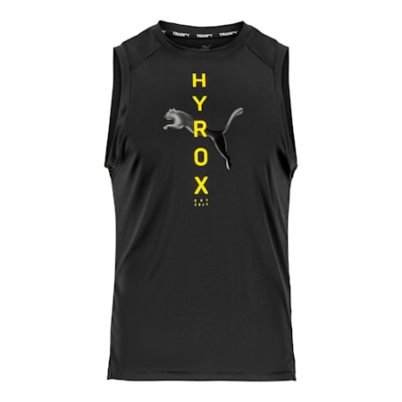 HYROX x PUMA Fit Men's Training Tank Top, PUMA Black, small-AUS