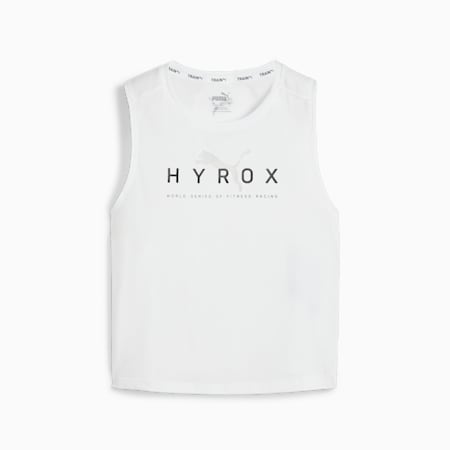 HYROX x PUMA Fit Triblend Training Tank Top Women, PUMA White, small-AUS