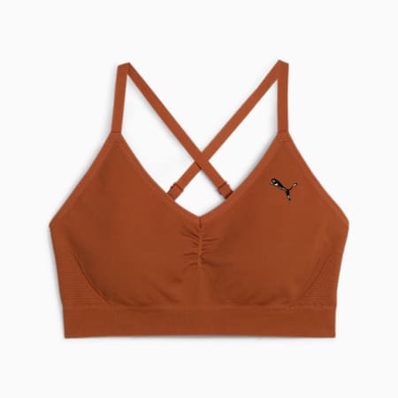 MOVE SHAPELUXE Seamless Women's Bra, Teak, small-AUS