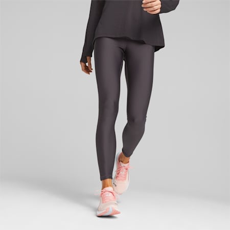 RUN Women's High-Waisted Leggings, Flat Dark Gray, small-AUS
