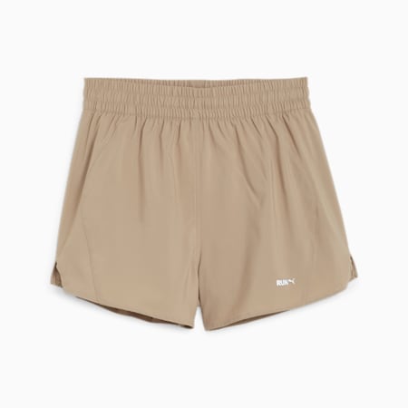 RUN VELOCITY Women's 3" Running Shorts, Hazelnut, small-AUS