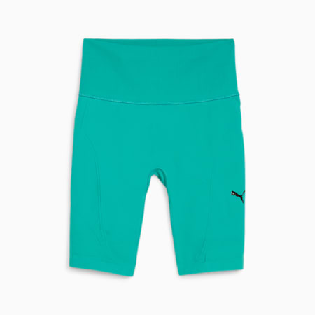 SHAPELUXE High-Waisted Women's Biker Shorts, Sparkling Green, small
