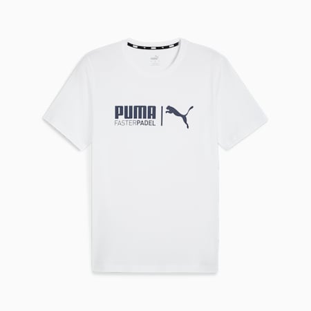 Camiseta de pádel teamLIGA para hombre, PUMA White, small