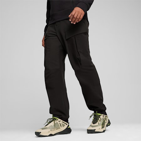 SEASONS Men's Cargo Pants, PUMA Black, small-SEA